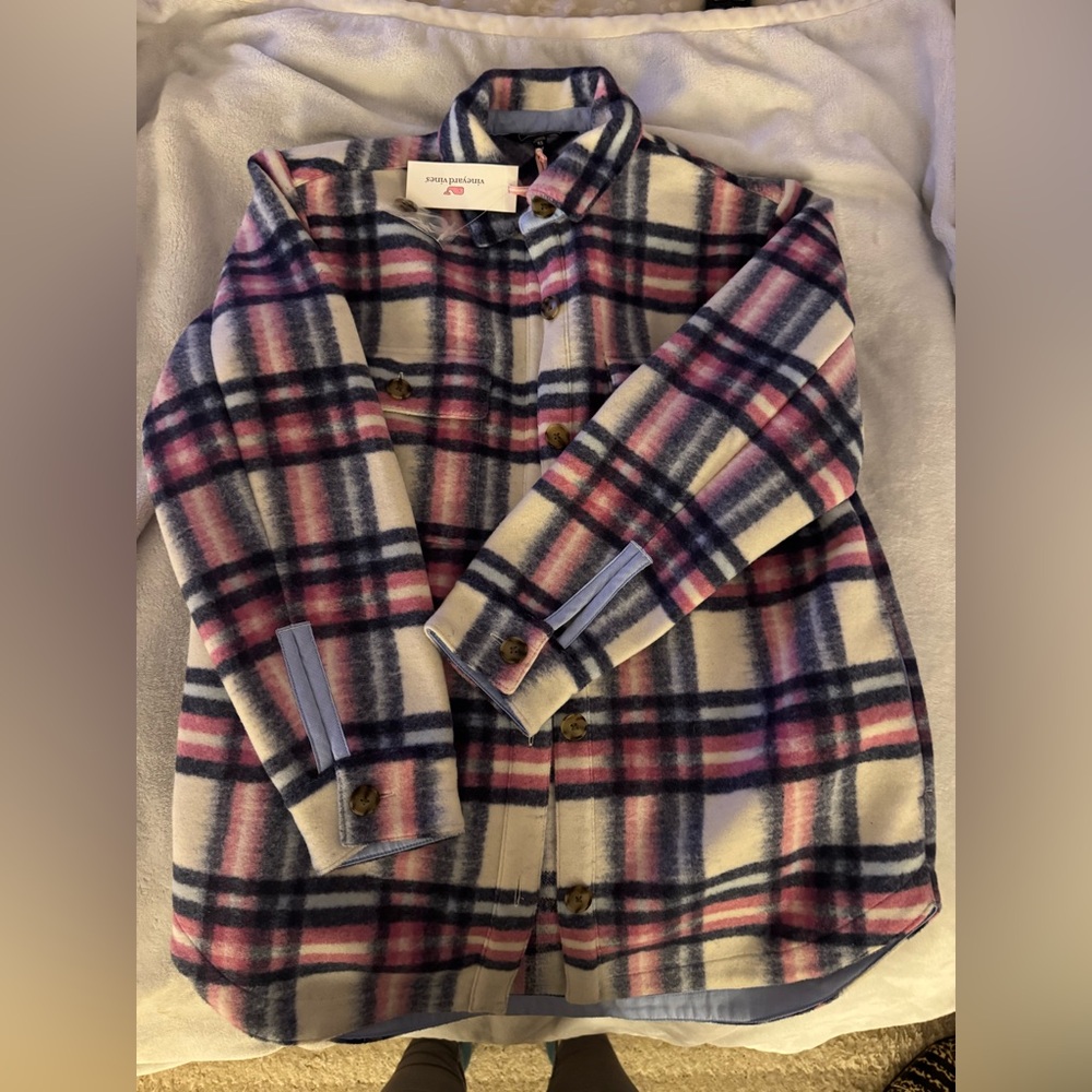 NWT Vineyard Vines Brushed Wool Shacket